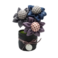 3 flori textile parfumate - carbune activ bambus