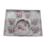 Set expresso 6 persoane Aromatic Flowers