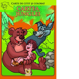 Cartea junglei. Carte de citit si colorat