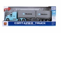 Camion cu remorca frictiune lumini si sunete, scara 1:50