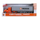 Camion tir fast delivery frictiune lumini si sunete, scara 1:50