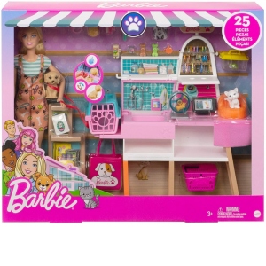 Barbie Set de Joaca Magazin Accesorii Animalute