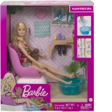 Barbie Set cu Papusa la Salonul de Manichiura