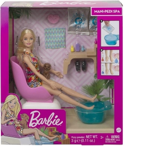 Barbie Set cu Papusa la Salonul de Manichiura