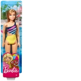 Papusa Barbie Satena cu Costum de Baie Multicolor