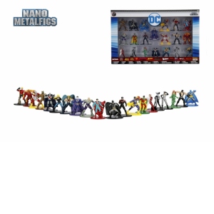 Set 20 de Figurine Metalice cu Eroii DC si Figurina Black Canary Inclusa