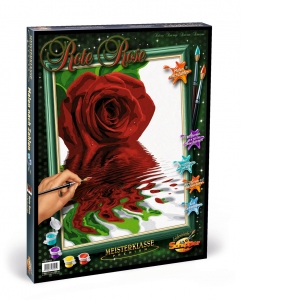 Kit Pictura pe Numere Schipper Trandafirul Rosu