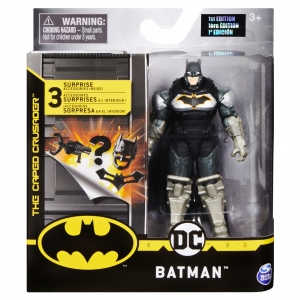 Figurina Batman in Costum cu Super Armura 10cm cu 3 Cate Accesorii