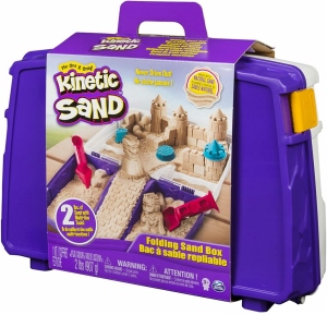 Kinetic Sand in Cutie cu Accesorii si Maner