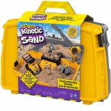 Kinetic Sand Set Excaveaza Construieste si Demoleaza in Cutie cu Maner