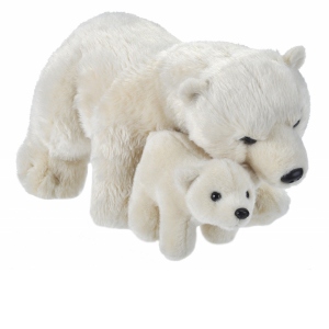 Jucarie de plus Mama si Puiul - Urs Polar