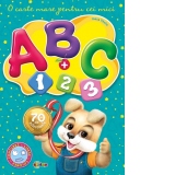 Marea carte de colorat - ABC + 1,2,3 O carte mare pentru cei mici (cu 70 de autocolante)