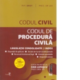 Codul civil si Codul de procedura civila: mai 2021. Editie tiparita pe hartie alba