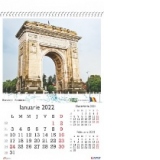 Calendar perete A3 policromie Capitale 2022