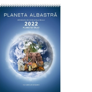 Calendar A3 policromie Planeta albastra 2022