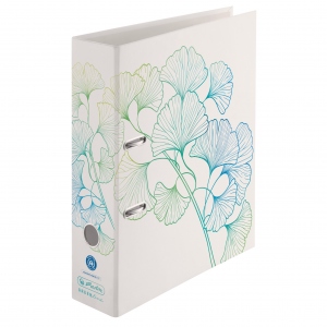 Biblioraft maX.file protect A4 8 cm, carton, motiv Ginkgo, seria Greenline