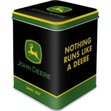 Cutie metal ceai John Deere, Logo Black