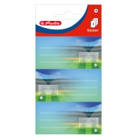 Etichete scolare, set 3x3 coli, motiv Stadion