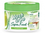 Wash&Go Super Food Masca de Par cu Avocado si Aloe 300ml. Pentru par incurcat