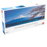 Puzzle Panoramic - Muntele Vulcanic Fuji din Japonia, 504 piese