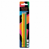 Instrumente de scris || Creioane || Creioane grafit - CREION GRAFIT, TRIUNGHIULAR, MINA HB, MOTIV NEON ART SET 3 BUCATI/BLISTER