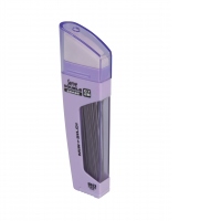 Serve Double Erase, mine creion 2B + radiera, 80 mine x 0.7 mm, corp mov pastel