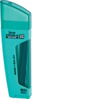 Serve Double Erase, mine creion 2B + radiera, 80 mine x 0.5 mm, corp turcoaz pastel
