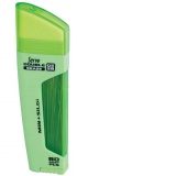 Serve Double Erase, mine creion 2B + radiera, 80 mine x 0.5 mm, corp verde fluorescent