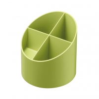 Suport rotund instrumente de scris, 4 compartimente, Verde Green Line Blue Angel
