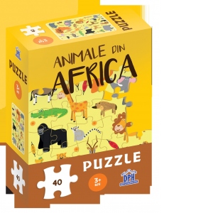 Puzzle Animale din Africa