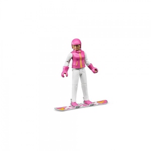 Bruder - Figurina Femeie Cu Snowboard