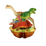 Felicitare 3D Pirouettes Santoro-Dinozauri