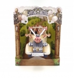 Felicitare 3D Swing Cards Masina de nunta