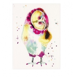 Felicitare Eclectic Watercolour Barn Owl