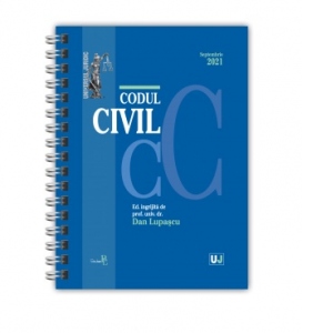 Codul civil, septembrie 2021, editie spiralata, tiparita pe hartie alba