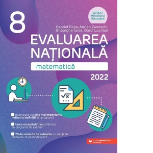 Matematica. Evaluarea Nationala 2022. Clasa a VIII-a