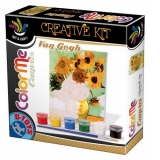 Joc Creativ  Color Me Canvas: Van Gogh - Sunflowers
