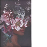 Tablou canvas Flower Lady, 80Χ4Χ120