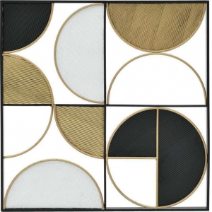 Decoratiune de perete Semi Circles, 60Χ3Χ60