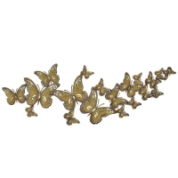 Decoratiune de perete Golden Butterflies, 118Χ2Χ42
