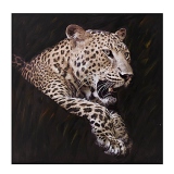 Tablou canvas Roaring Leopard, 100Χ3Χ100