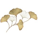 Decoratiune de Perete Golden Leaves, 55X2X85