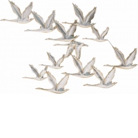 Decoratiune perete Crane Flock, 75Χ1,5Χ50