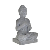 Statueta Grey Buddha, 16Χ12Χ27