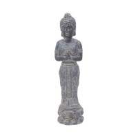 Statuetă decorativă Zen Buddha, Charisma, Rășină, 13x12x51cm