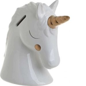 Pusculita White Unicorn, Charisma, Ceramic, 17Χ9Χ16