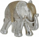 Decoratiune Golden Elephant, 21Χ9Χ18