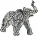Decoratiune Silver Elephant, 20Χ8Χ19