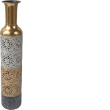 Vaza decorativa Livia, Metal, D13X60
