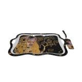 Set de tort Klimt Black, Portelan, 33x24x3cm